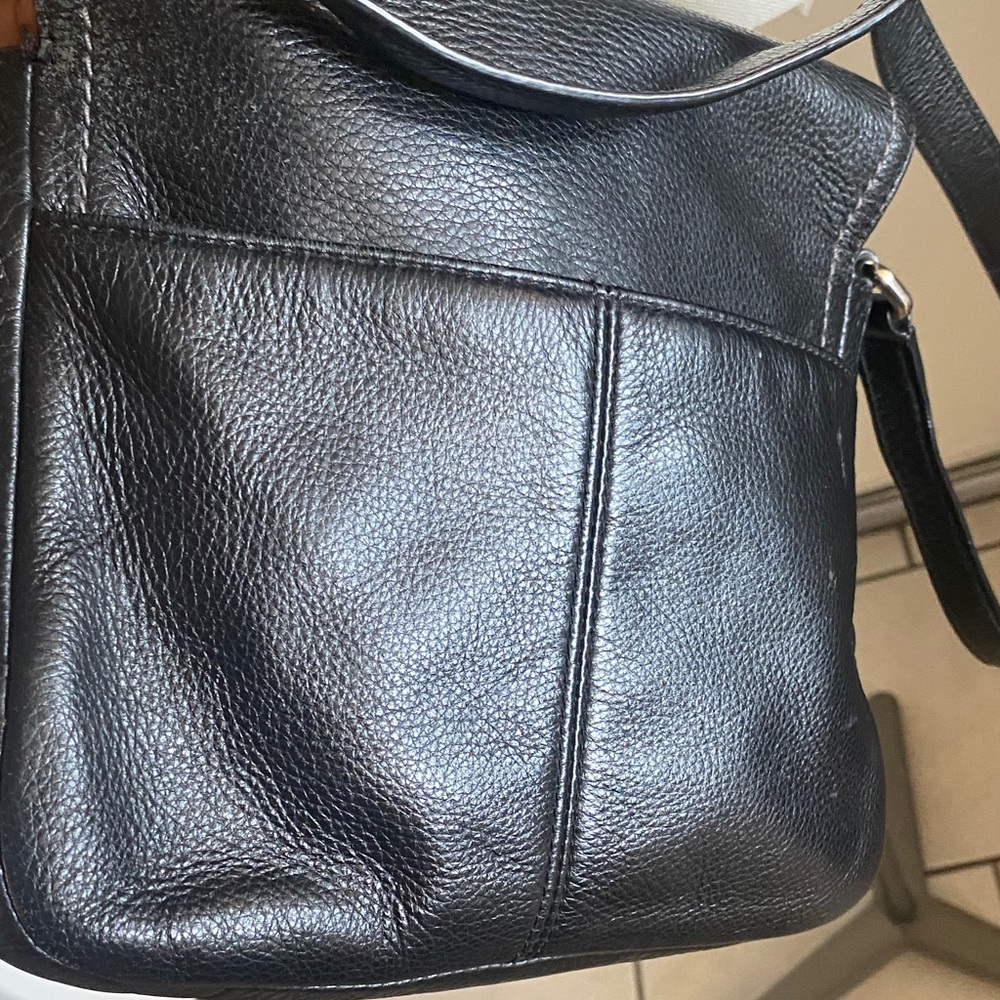 Coach Black Pebbled Leather Crossbody with Turnlock - Picture 7 of 7